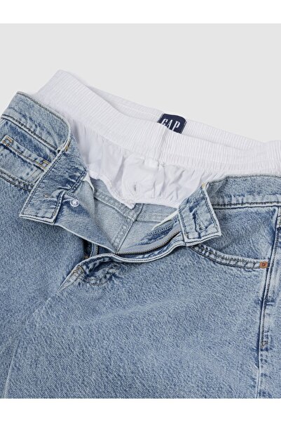 GAP KadınMid Rise UltraSoft Boxer Baggy Jean Pantolon