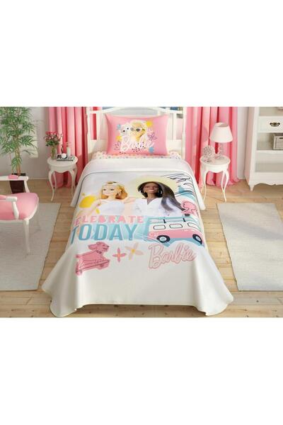 Taç Licensed Pique Set Barbie Celebration Queen 120x200 Single