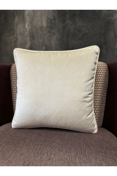 Fabricland Εισαγόμενη Μεταξωτή Βελούδινη Κρέμα Χρώμα ΜΑΞΙΛΑΡΟΚΑΛΥΜΜΑ 43x43cm