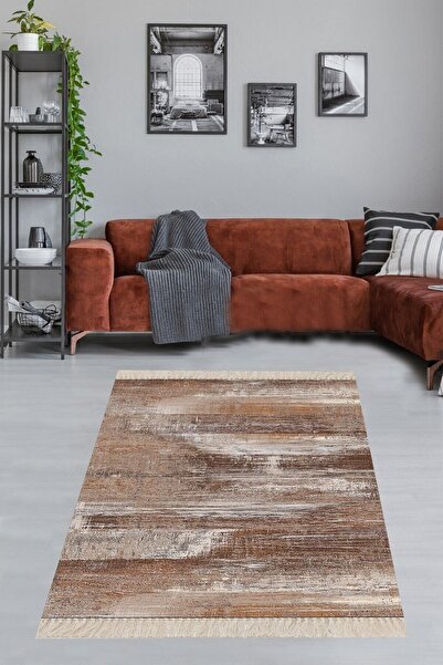 on the clouds Batik Desenli Renk Geçişli Dijital Baskı Yıkanabilir Kaymaz Tab...