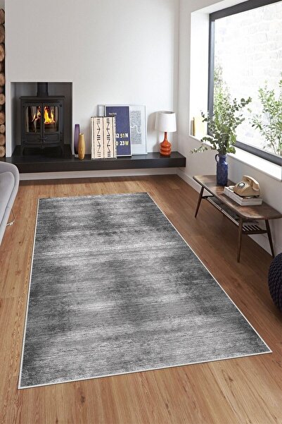 on the clouds Mavi Batik Desen Renk Geçişli Yıkanabilir Kaymaz Taban Leke Tut...