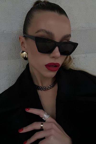 Eyesofia Flora Black Unisex 2025 New Season Sunglasses