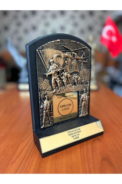 Teknookul Hizmet Anısı Plaketi | Askeri Birlikler İçin Kişiselleştirilebilir Hatıra Ürünü