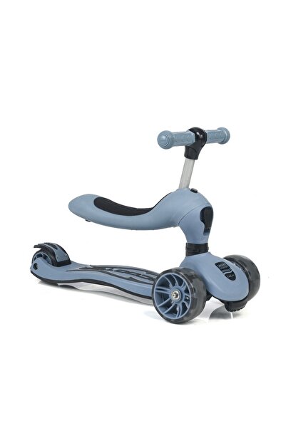 LAYLİNE Smart Oturaklı Çocuk Scooter 3 Tekerlekli Işıklı Ledli Scooter Yükseklik Ayarlı