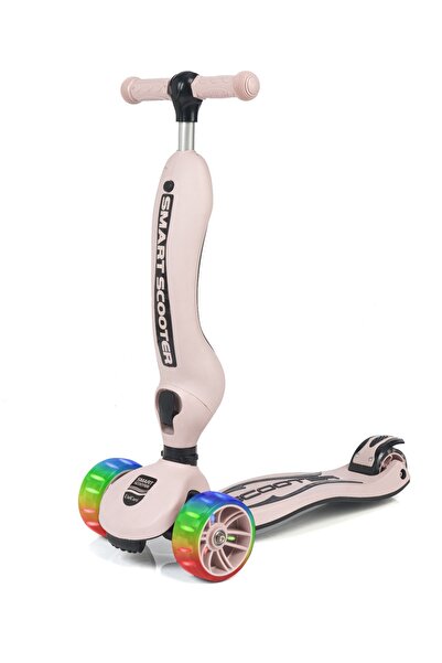 LAYLİNE Smart Oturaklı Çocuk Scooter 3 Tekerlekli Işıklı Ledli Scooter Yükseklik Ayarlı