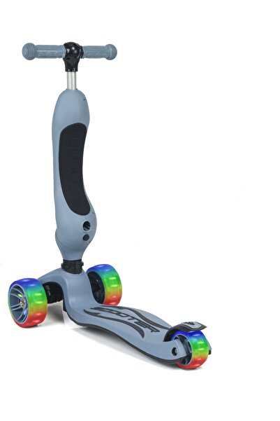 LAYLİNE Smart Oturaklı Çocuk Scooter 3 Tekerlekli Işıklı Ledli Scooter Yükseklik Ayarlı