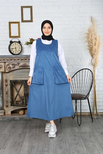 NİSUM MODA ΦΟΡΕΜΑ ΒΕΛΟΥΔΙΝΟ ΣΑΛΟΠΕΤ ΔΙΠΛΗ ΤΣΕΠΗ