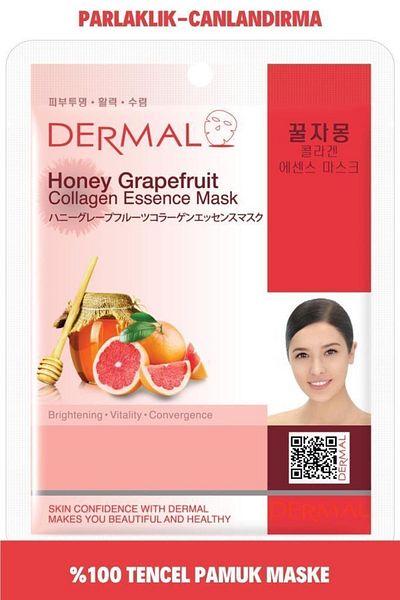 Dermal Brightening and Revitalizing Honey Grapefruit Collagen Extract Mask 23 Gr