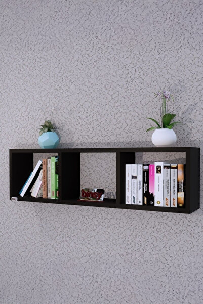 Genel Markalar Sema Yatay Raf ,dekoratif Raf,aksesuar Raf Kitaplık Siyah