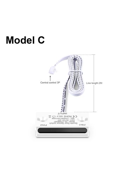 Choice Centralized White 24v 12v Dc Light Switch Double Door Open Control Motion Sensor Switch For Closet C