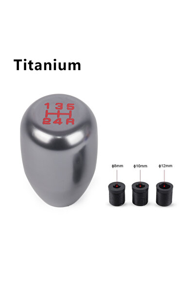 Choice Titanium Aluminum Alloy Universal 5 Speed Car Auto Gear Shift Knob For Manual Transmission Automatic