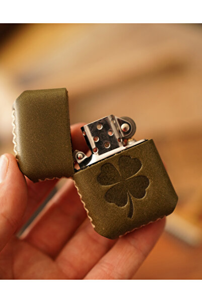 Atölye Çınar Leather Handmade Deri Kılıflı Zippo Çakmak