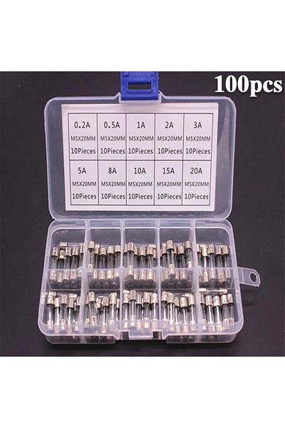 Choice 100pcs 100 Pcs Fast Blown Glass Fuse Combination Kit 5x20 Mm 250 V 0.1 0.2 0.25 0.5 1 1.5 2 3 4 5 8