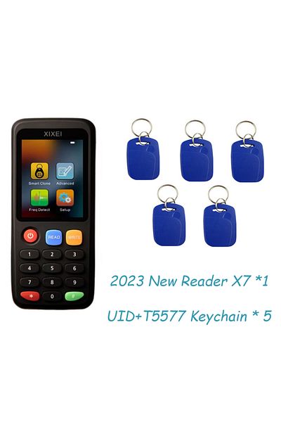 Choice Package 5 X7 Smart Card Reader Rfid Key Clone Copier Ic Id Token Copy Duplicator 125khz Badge Writer