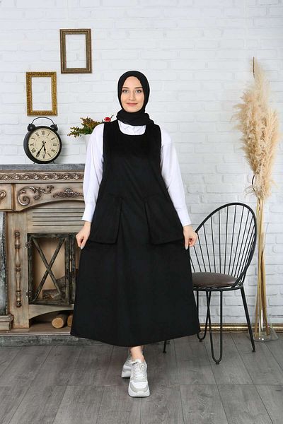 NİSUM MODA ΦΟΡΕΜΑ ΒΕΛΟΥΔΙΝΟ ΣΑΛΟΠΕΤ ΔΙΠΛΗ ΤΣΕΠΗ
