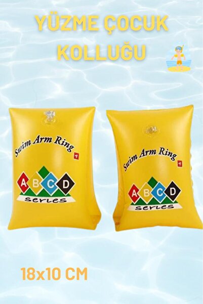buradanaldım Sarı Renkli ABCD, Üçgen Kolluk 3-6 Yaş İçin Yüzme Kolluğu, Deniz...
