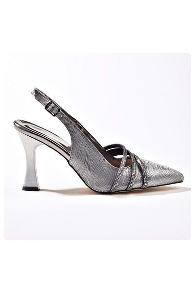 MISS JENA 335 Women's Pointed Stoned Evening Dress Shoes
