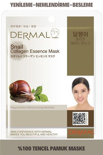 Dermal Renewing Nourishing and Moisturizing Snail Extract Collagen Mask 23 Gr