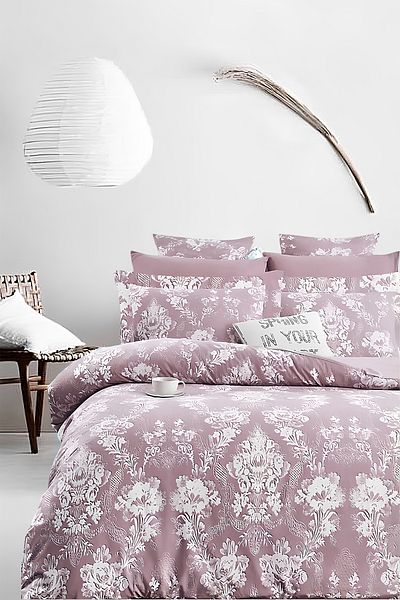 İQON Single ROYAL ROSE - Set cuvertură de pilota elastică