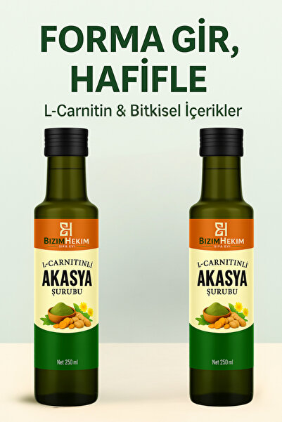 BİZİMHEKİM ŞİFA EVİ Akasya Detox Şurubu 250 ml | Ödem, Şişkinlik Ve Arınma Desteği (2 ADET)