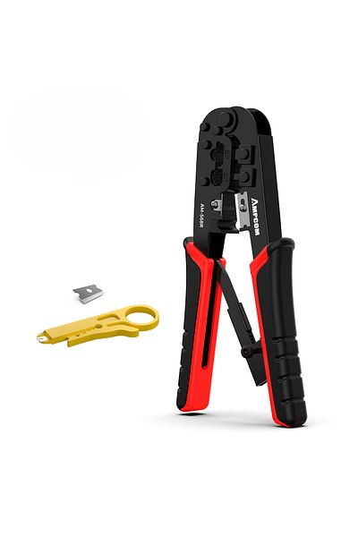 Choice Red Ampcom Rj45 Crimper Rj11 Rj45 Crimping Tool Ethernet Network Lan Cable Crimper Cutter Stripper P