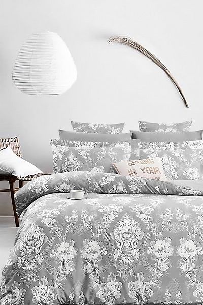 İQON Σετ Παπλωματοθήκη ROYAL GRAY Μονό Ελαστικό