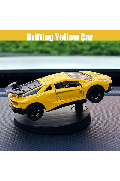 Choice Drift Yellow Drifting Car Dashboard Toy Model Swing Turning Cool Fun Sports Racing Ornaments Interio