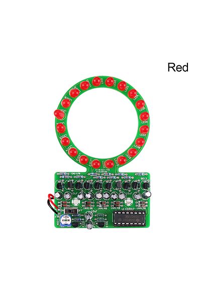 Choice Red Light Led Flashing Lights Soldering Practice Board D4017 Water Flowing Led Diy Kit For Smd Smt W