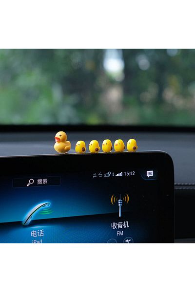 Choice A2 5pcs 5pcs Cute Mini Ducks Car Interior Decoration Auto Rearview Mirror Dashboard Ornaments For W