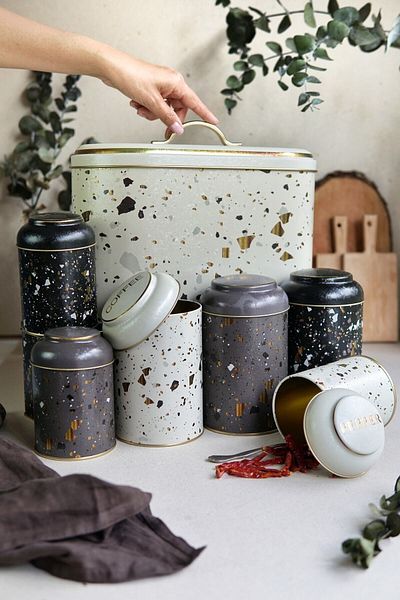 EVLE طقم صندوق خبز بيضاوي Erb01u4 مكون من 7 قطع، تيرازو