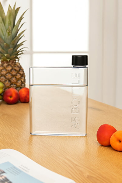 Poomy A5 420ml Bottle Motivasyonel Su Matarası Notebook Sporcu Suluk Su Şişesi