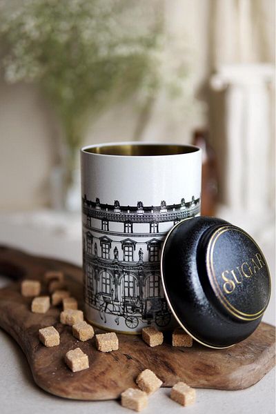 EVLE Er115-3a City Sugar Patterned Spice Jar 1.1 Lt