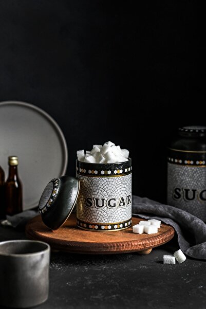 EVLE Er080-6d Mosaic Sugar Patterned Spice Jar 0.6 Lt