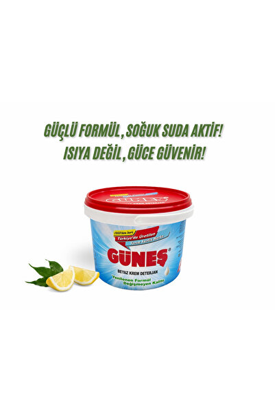 GÜNEŞ DETERJAN Güneş Beyaz Krem Deterjan 2kg