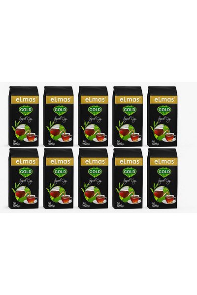 Elmas Çay Gold Tirebolu Black Bulk Tea 1000 g X 10 Packs