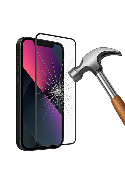OVADA İPhone 13/14 Uyumlu Temperli Yüksek Koruyucu Kırılmaz Ekran Cam Ekran Koruyucu