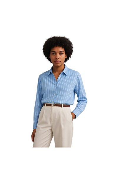 Universal Women's Tan Metal Buckle 100% Vegan Leather Belt Patterned Goal Detailed Thin Daily Use