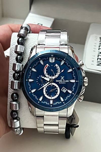 Daniel Klein Yeni Sezon Gümüş Renk Çelik Kordon Erkek Kol Saati 3 Atm Su Geçi...