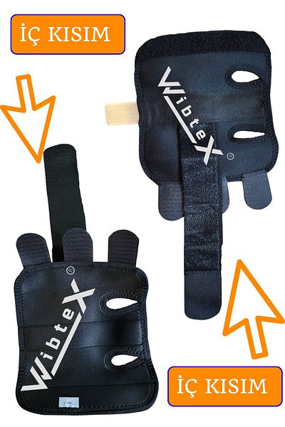 WibteX Hand Wrist Splint Right Hand and Left Hand Compatible Double Hand Black Color