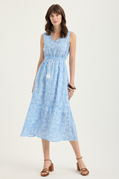 Masha Kate Rochie cu decolteu în V cu model