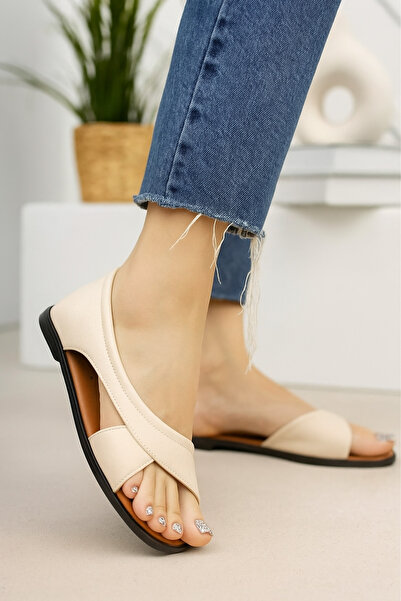 StWenn Cross Strap Women's Sandals Daily Stylish Use and Beach Sandals