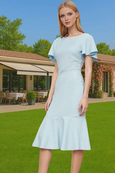 PayBuy Women's Midi Length Finike Woven Dress Body-Hugging Fit Carefully Selected Comfortable and Stylish Comfortable and Stylish