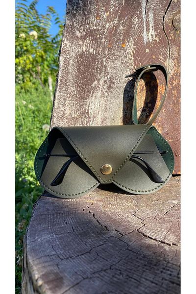 Atölyezümra Hanging Glasses Case Circle Model (Green)