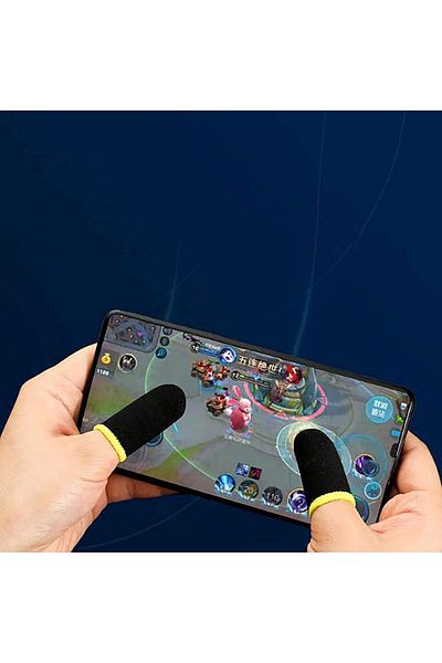 NEXOAKSESUAR E-Sports Finger Gloves 2 Pairs - Pubg Gaming Gloves Sweat Proof 1 Pair - 2 Finger Tips