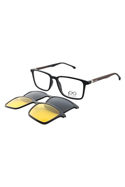 cisse 24851 C4 Siyah-kahverengi 54 Ekartman 2 Klipsli (POLARİZE ANTİFAR) Mavi...