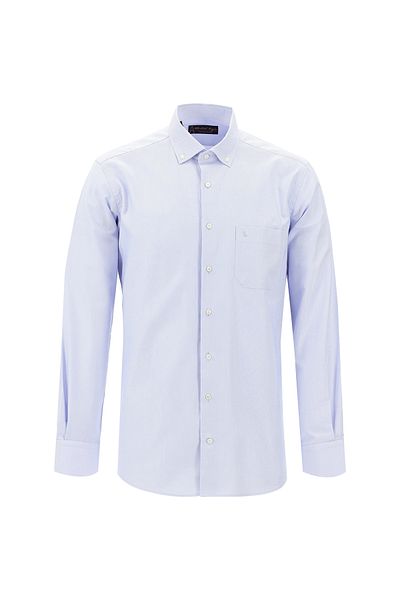 Abdullah Kiğılı Long Sleeve Regular Fit Oxford Cotton Shirt