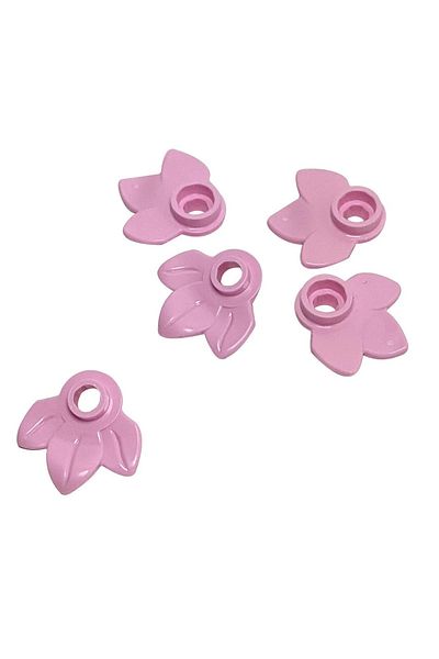 LEGO Accessory Moc Custom Minifigure Plant Pink Leaf Plant 4 Pieces Will Be Sent