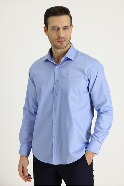 Kiğılı Довгорукавна сорочка з сатину, що не потребує прасування, класична бавовняна сорочка