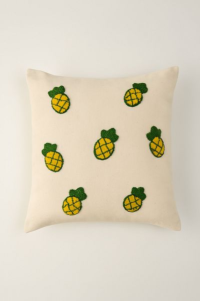 Rell Home Pineapple Patterned Punch Pillow Throw Pillow Case