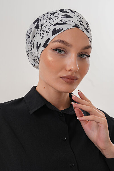 MAG FASHİON Patterned Hijab Cross Swimming Cap Sea Pool Sports Cap Daily Use Hijab Swimsuit Shawl Scarf